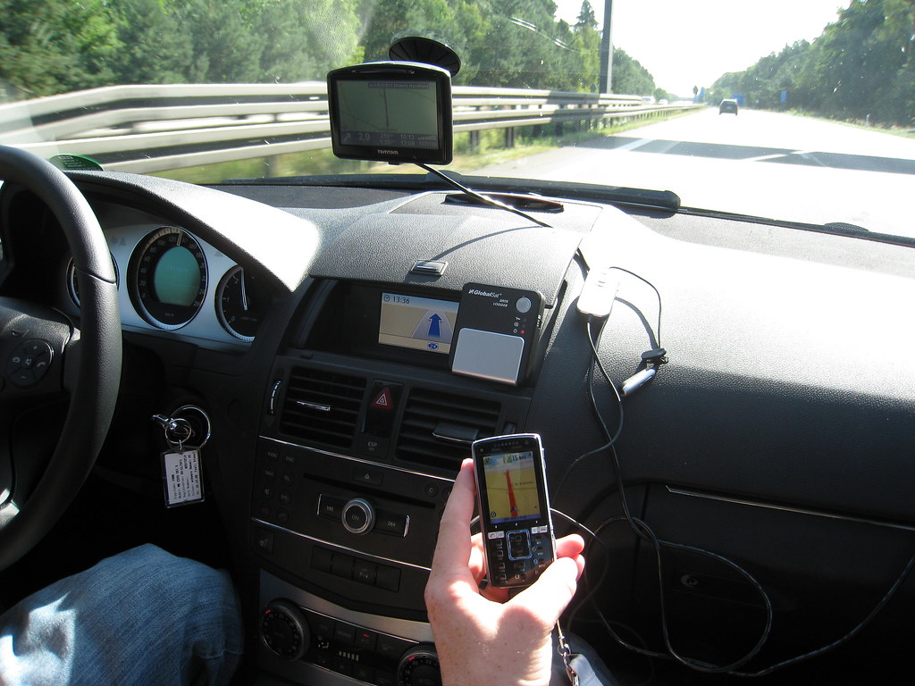 Loads of GPS devices in our car
