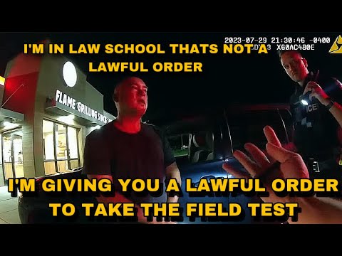 Cop Fails To Intimidate Law Student Into Doing A Field Sobriety Test