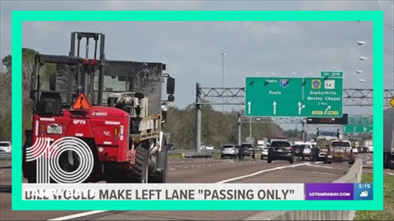 Left lane drivers could face a penalty if this Florida bill becomes law