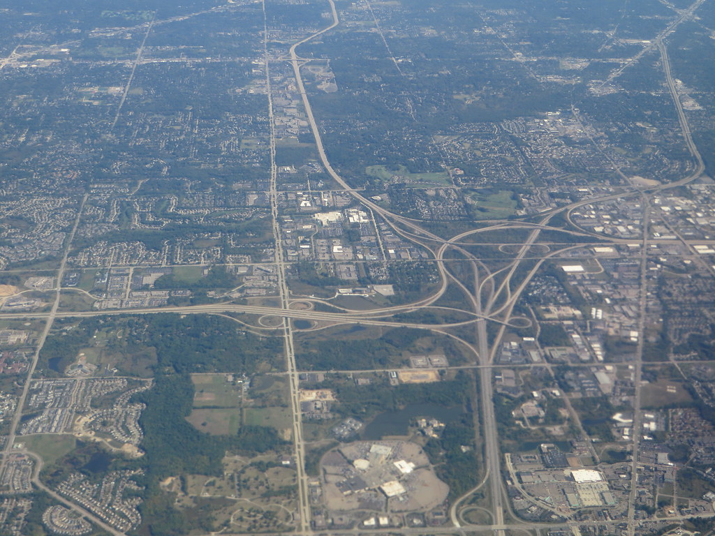 Junction of Michigan Route 5, Interstate 96, and Interstate 696, Farmington Hills, Michigan