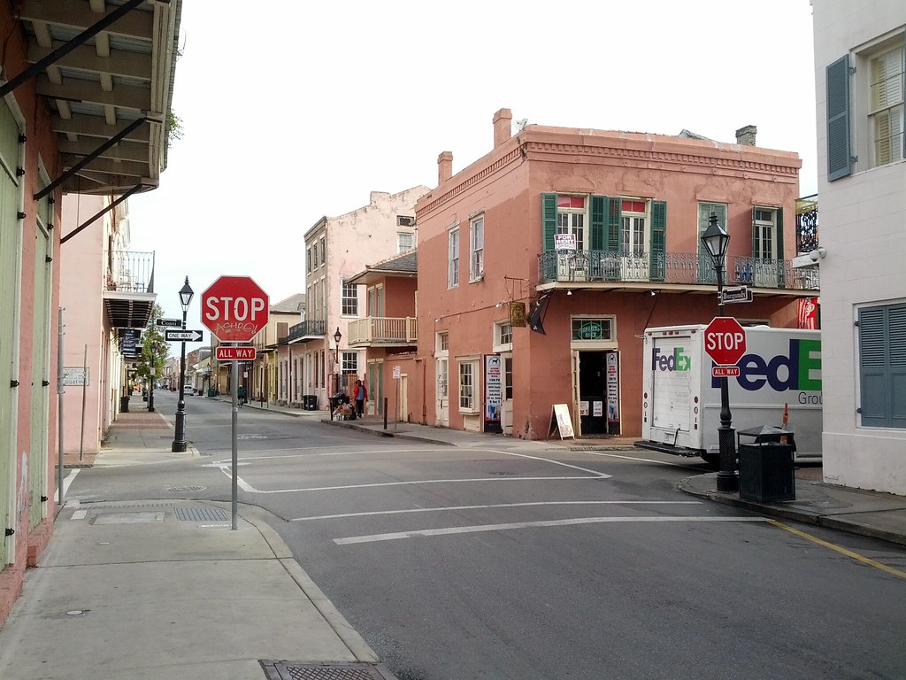 Four-way stops are rare in New Orleans