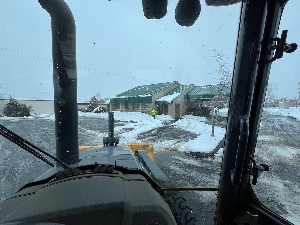 An inside view, clearing the Ashland DMV parking lot