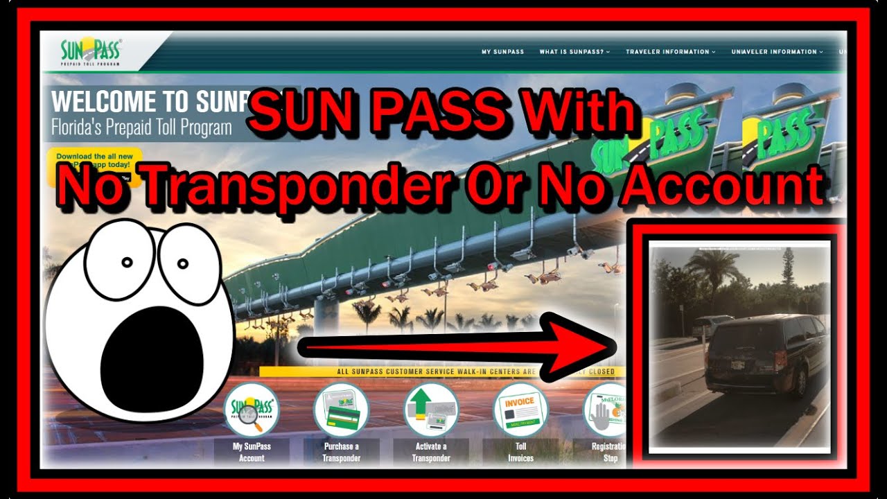 What Happens If You Run a SunPass Toll Lane in Florida Without Transponder or SunPass Account?