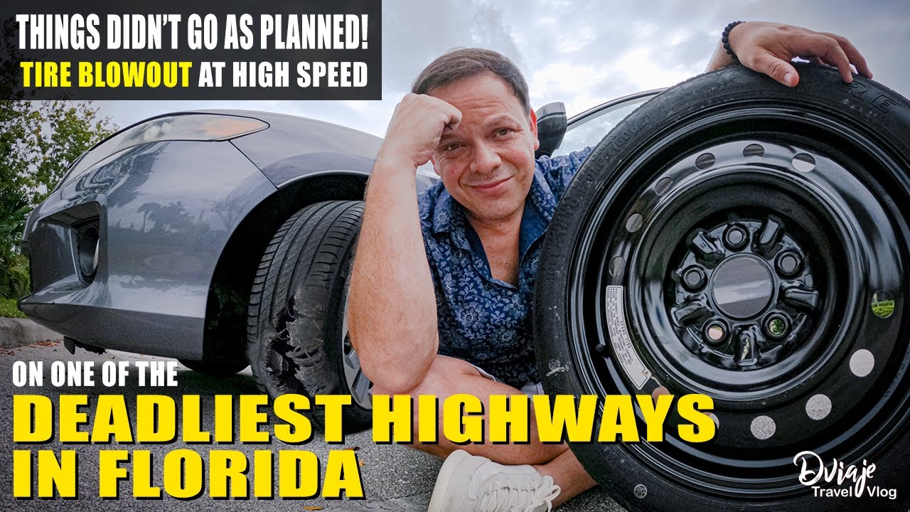 TIRE BLOWOUT at HIGH SPEED on one of Florida's deadliest HIGHWAYS, what to do next?
