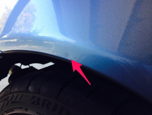 Minor fender ding